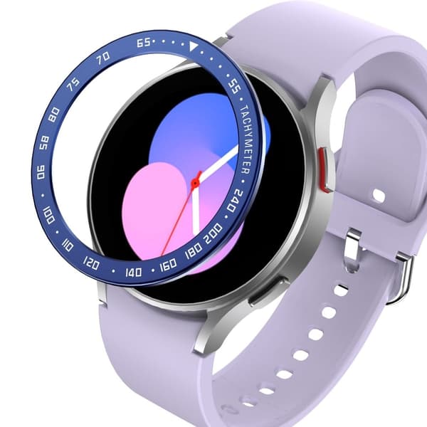 Samsung Galaxy Watch 5 (40mm) klockring - Blå Ring Vita Bokstäver Blå