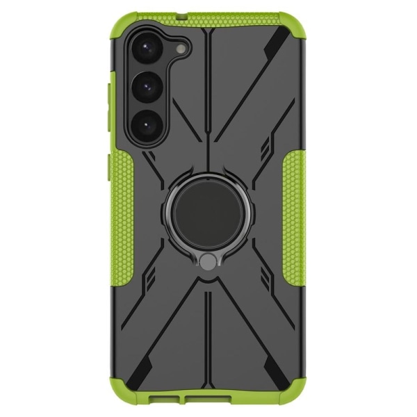 Kickstand-skydd med magnetisk platta för Samsung Galaxy S23 Plus - Grön Grön