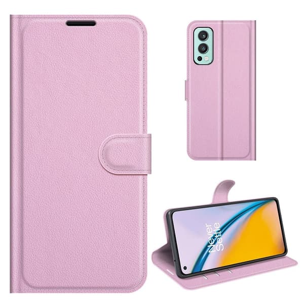Classic OnePlus Nord 2 5G Läppäkotelo - Pinkki Pink