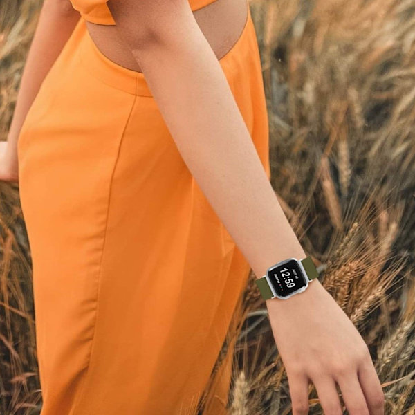 Apple Watch 44 mm elastisk klokkerem - Militærgrønn Green
