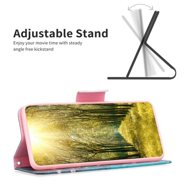 Wonderland iPhone 16 Plus flip etui - Blommeblomst Blue