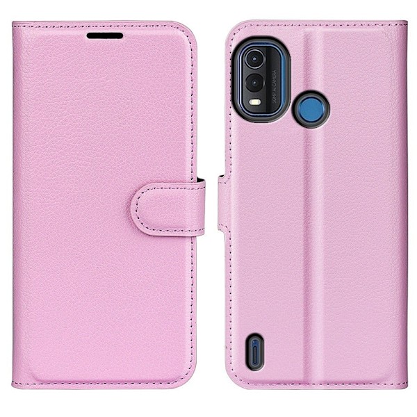 Klassisk Nokia G11 Plus Flip Etui - Lyserød Pink