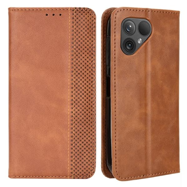 Bofink Fairphone 5 læderetui - Brun Brown