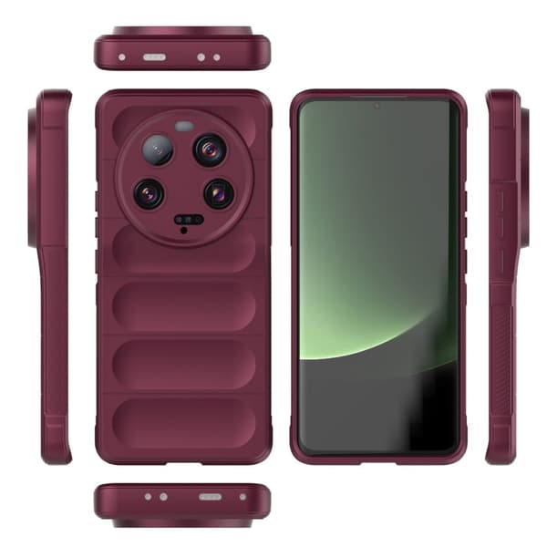 Mjukt greppformat Xiaomi 13 Ultra skal - Röd Röd