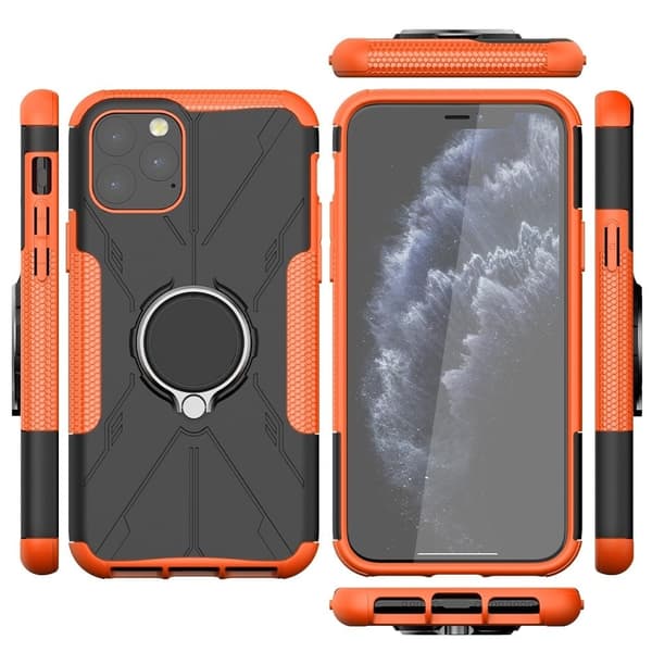 Kickstand-deksel med magnetisk ark for iPhone 11 Pro Max - Oransje Orange