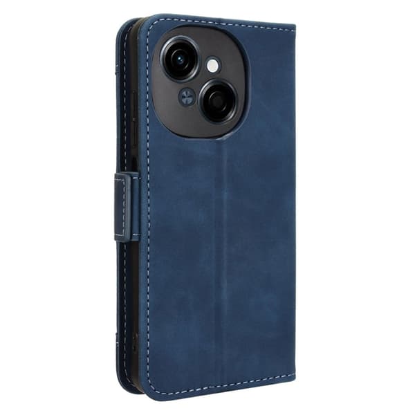 Lommebok-etui i moderne skinn-design Tecno Spark Go 2025 / Tecno Pop 9 - Blå Blue