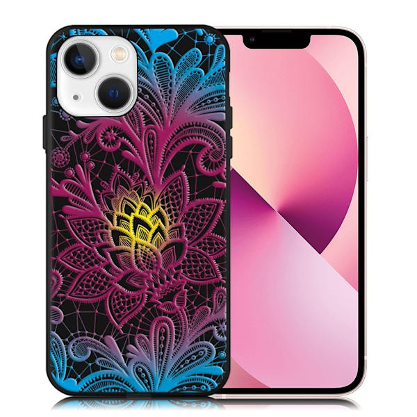Imagine iPhone 13 Mini deksel - Henna-Lotus Multicolor