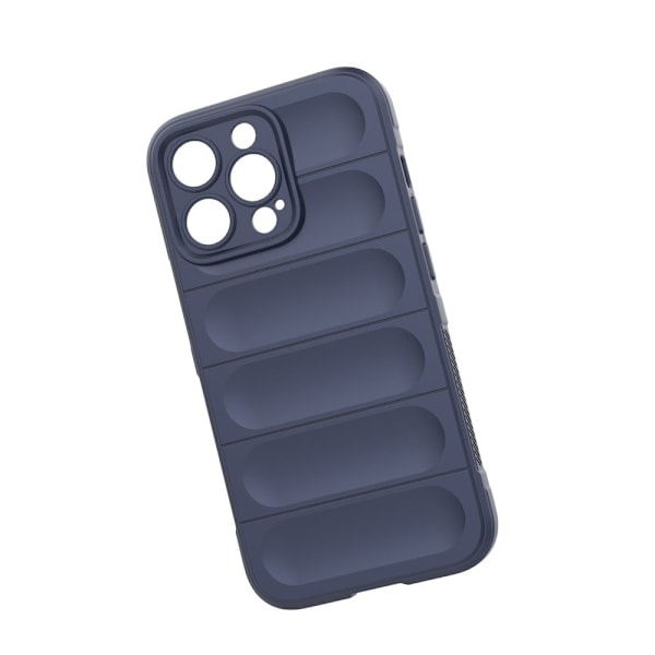 Mjukt greppformat iPhone 13 Pro skal - Blå Blå