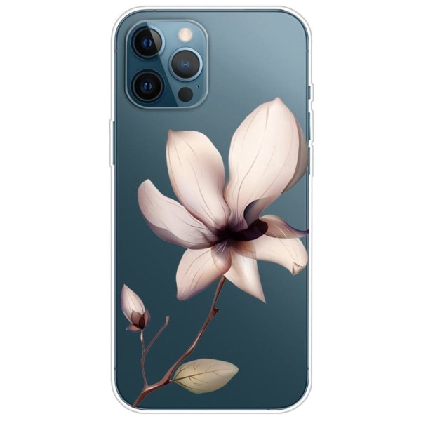 Deco iPhone 14 Pro skal - Blommor Vit
