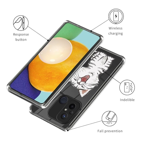 Deco Xiaomi Redmi 12C cover - Kat White