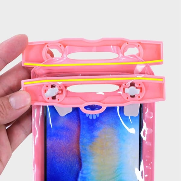 Universal waterproof pouch with lanyard for 7.2inch smartphones - Blue Blue