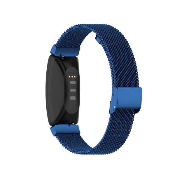 Fitbit Inspire / Inspire HR / Ace 2 klockarmband i rostfritt stål - Mörkblå / Mörkblå Blå