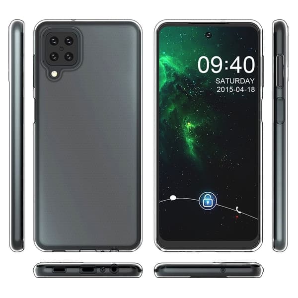 Erittäin ohut läpinäkyvä kotelo Samsung Galaxy A42 5G:lle Transparent