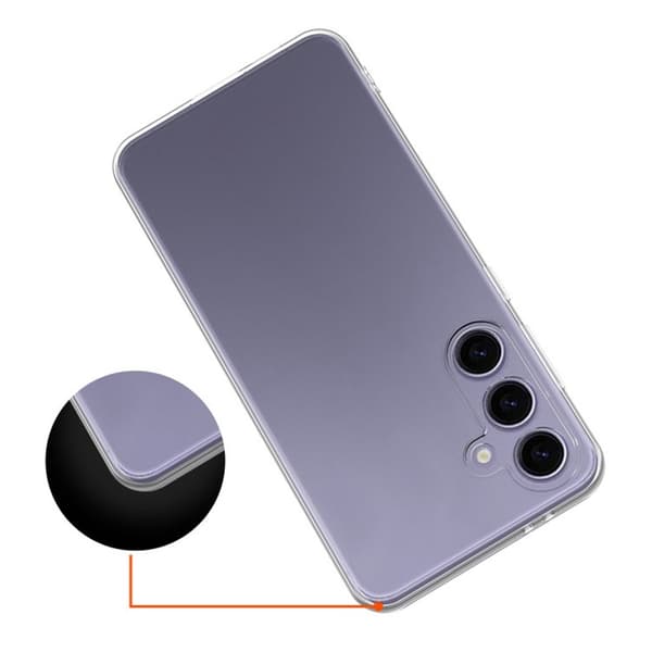 Erittäin ohut läpinäkyvä kotelo Samsung Galaxy S24 FE Transparent
