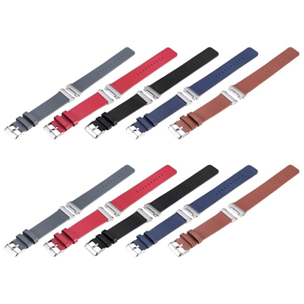 Fitbit Ionic Læderrem - Rød Red