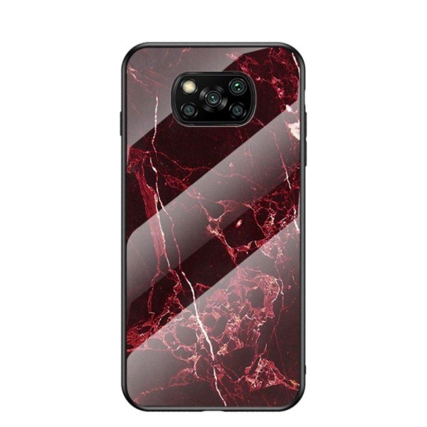 Fantasy Marble Xiaomi Poco X3 NFC kotelot - [Patteri/Color] Red