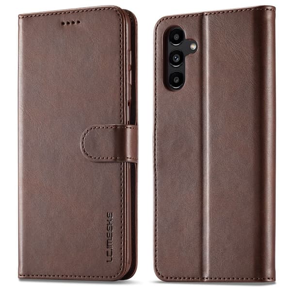 LC.Imeeke läder Samsung Galaxy A55 fodral - Brun Brun