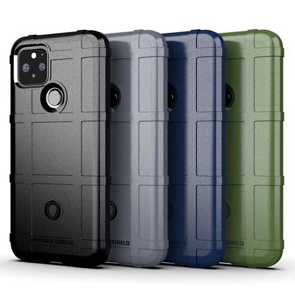 Rugged Shield Etui Google Pixel 5 - Blå Blue
