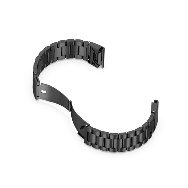 Garmin Fenix 6X / 5X / 3 ruostumattomasta teräksestä valmistettu ranneke - Musta Black