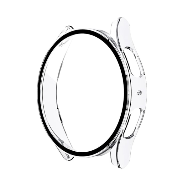 Samsung Galaxy Watch 5 (40mm) / 4 (40mm) suojakuori karkaistulla lasilla - Läpinäkyvä Transparent