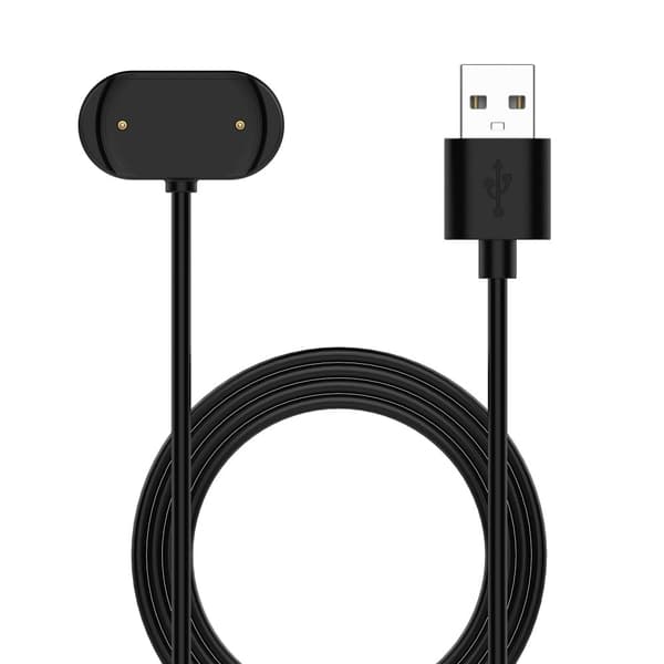 Amazfit T-Rex 2 / GTS 3 / GTR 3 USB-laddningsdocka med kabel Svart