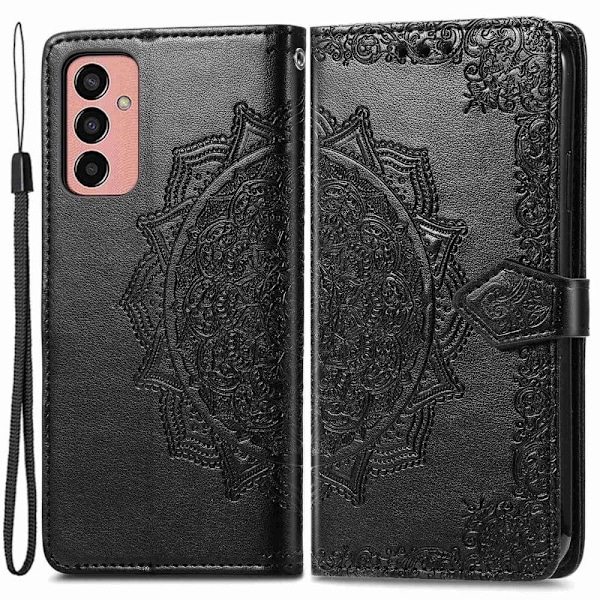 Mandala Samsung Galaxy M13 4g Flip Etui - Sort Black
