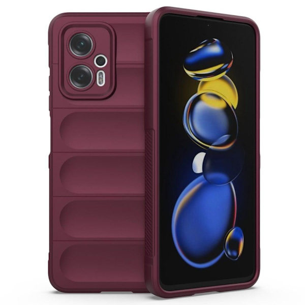 Mjukt greppformat Xiaomi Redmi Note 11T Pro Plus / Xiaomi Redmi Note 11T Pro / Xiaomi Poco X4 GT skal - Röd Röd