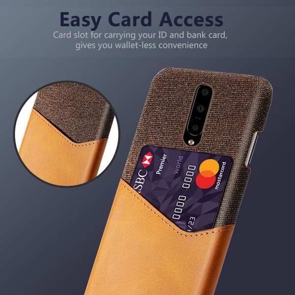 Bofink OnePlus 7 Pro Card Kuoret - Ruskea Brown