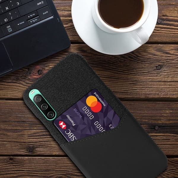 Bofink Sony Xperia 10 IV cover med kortholder - Sort Black