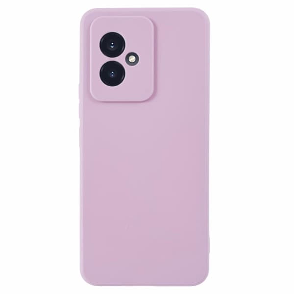Mikrofiberfôret deksel i mykt gummi for Honor 100 - Lilla Purple