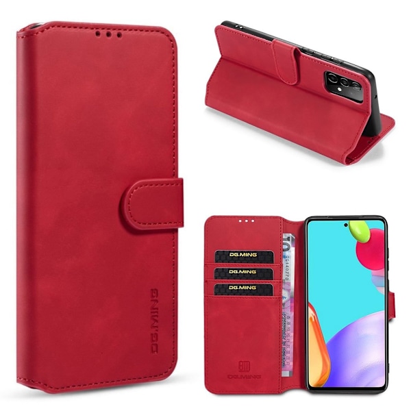 DG.MING Samsung Galaxy A52 5G retro etui - Rød Red