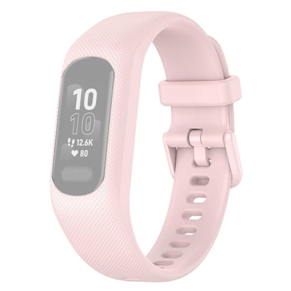 Garmin Vivosmart 5 enkelt klockarmband i silikon - Rosa Ros Rosa