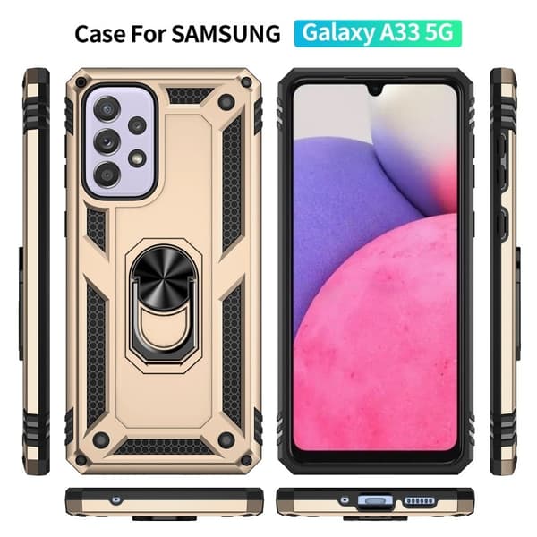 Ring Guard-etui - Samsung Galaxy A33 5G - Gull Gold