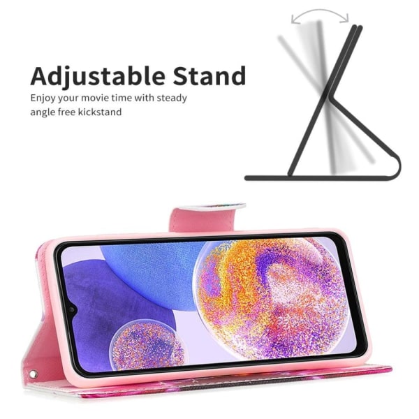 Wonderland Samsung Galaxy A73 flip etui - Solsikke Multicolor