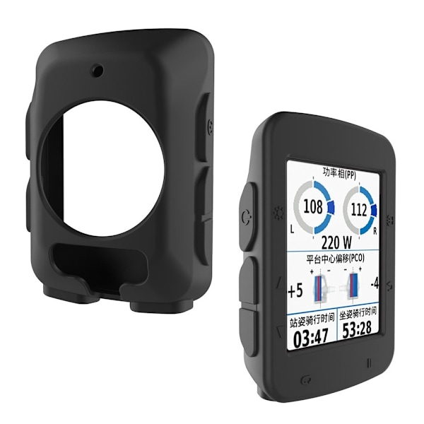 Garmin Edge 520 silikonikotelo - Musta Black