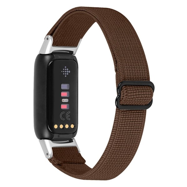 Fitbit Luxe klockarmband i nylon - Kaffe Brun