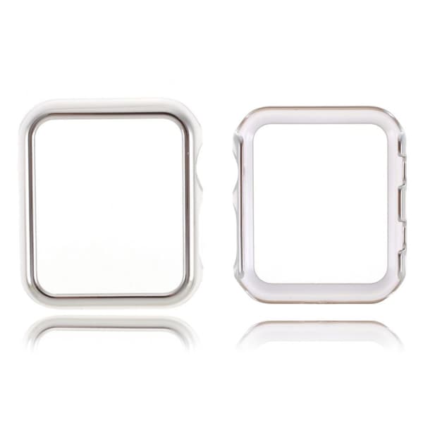 Apple Watch Series 3/2/1 42mm stilfuld ramme - Sølv / Hvid Silver grey