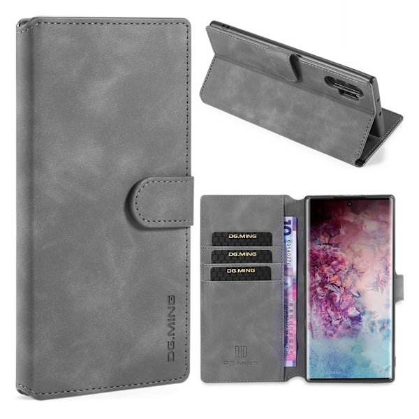 DG.Ming Retro Samsung Galaxy Note 10 Plus fodral - Silver/Grå Silvergrå