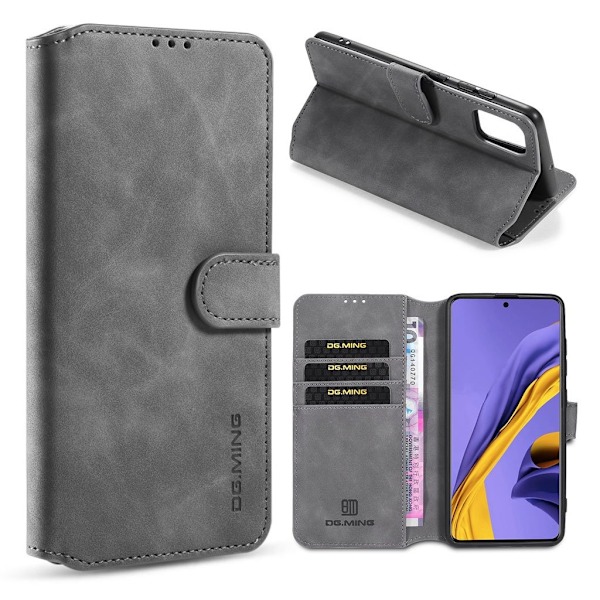 DG.Ming Retro Samsung Galaxy A71 5G fodral - Silver/Grå Silvergrå