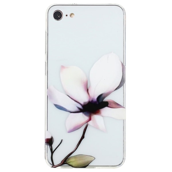 Deco iPhone 7 / iPhone SE (2022) / iPhone SE 2020 deksel - Hvit Blomst White