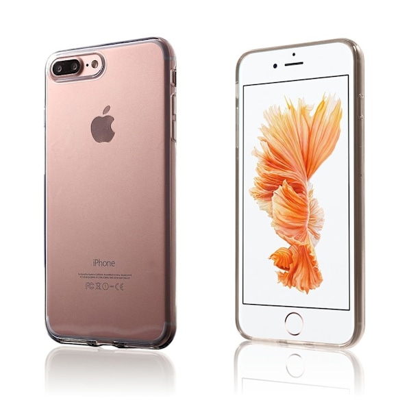 Wulff Glansigt Flexibelt Skal för iPhone 7 Plus / 8 Plus - Transparant Transparent