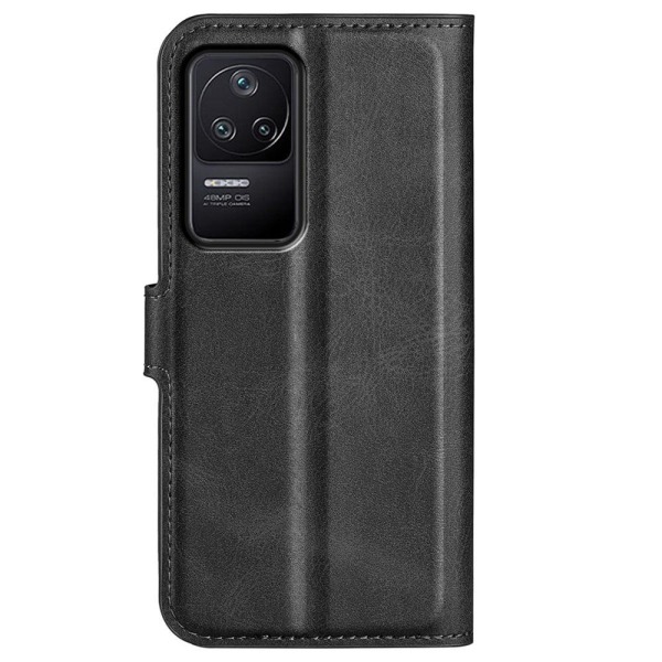 Lompakko Nahkakotelo For Xiaomi Poco F4 / Redmi K40s - Musta Black