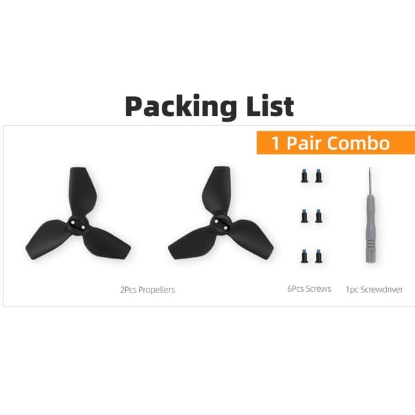 2016S-1 1 par DJI Neo plastpropellrar för drönare Reservdelar - Orange Orange