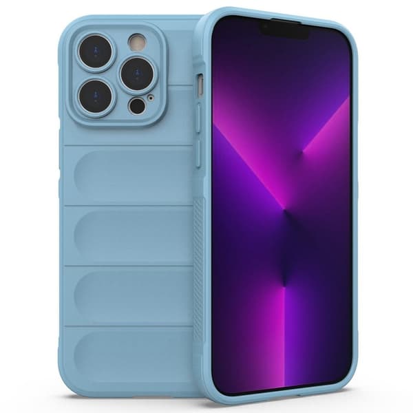 Deksel med mykt grep for iPhone 14 Pro Max - Babyblå Blue