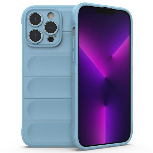 Mjukt greppformat iPhone 14 Pro Max skal - Blå Blå