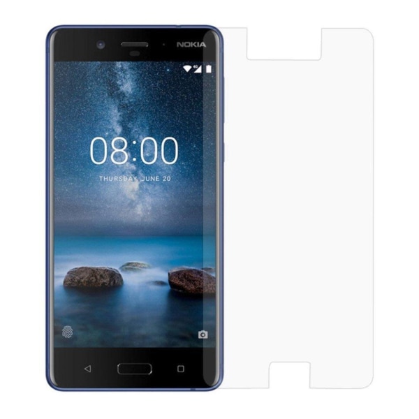 Nokia 8 Härdat extra glas - Genomskilnigt Transparent