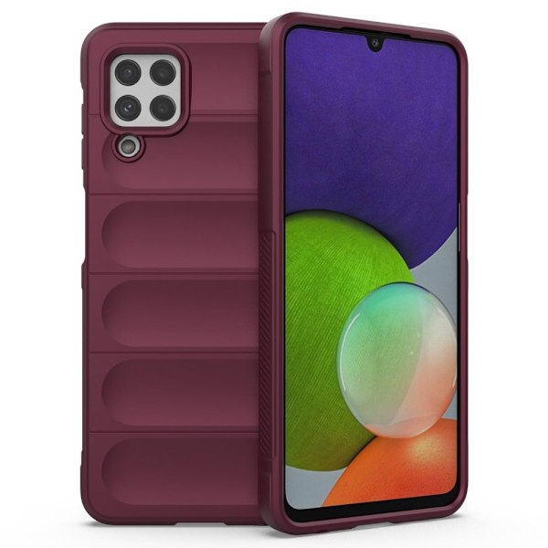 Mjukt greppformat Samsung Galaxy A22 4G skal - Röd Röd