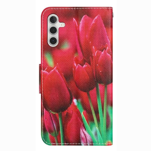Wonderland Samsung Galaxy A14 Flip Etui - Tulip Red