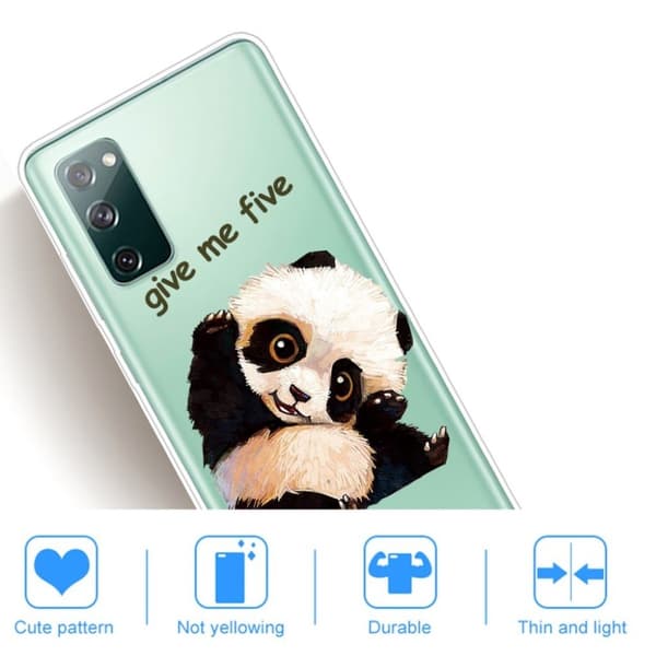 Deco Samsung Galaxy S20 Fe 5g / S20 Fe Etui - Sød Panda White