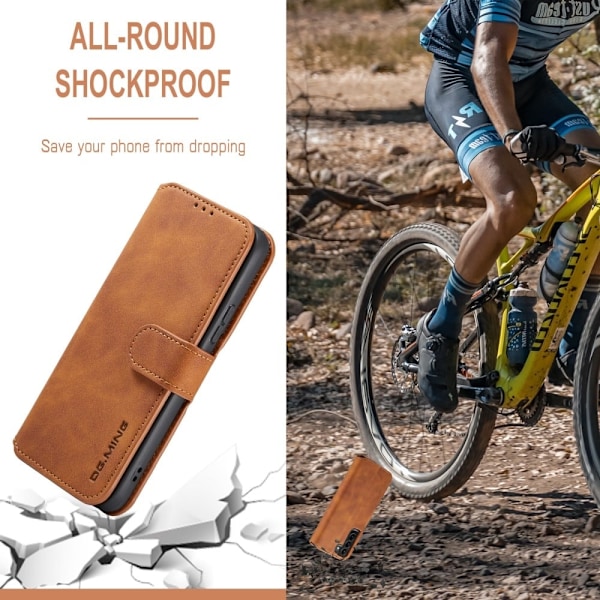 DG.Ming Samsung Galaxy S22 Retro Suojakotelo - Ruskea Brown